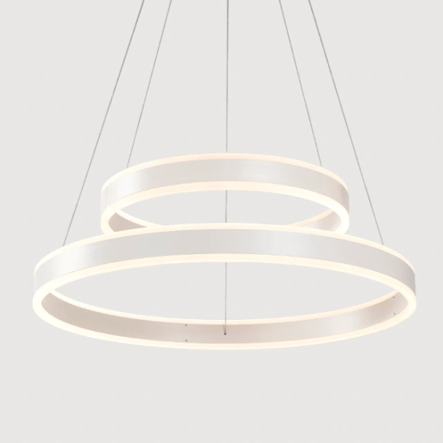 Modern LED Lighting Acrylic Circular Chandelier for Foyer Living Room Dining Room Bedroom
