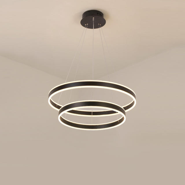 Modern LED Lighting Acrylic Circular Chandelier for Foyer Living Room Dining Room Bedroom