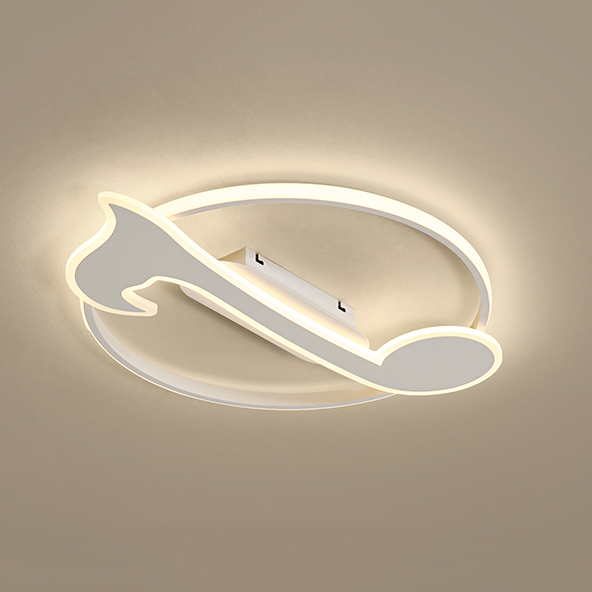 Modern Baby Room LED Ceiling Light Music Note Ambient Light for Nursery Room