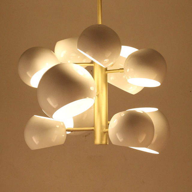 Danish Modern Designer 10-Light Modo Bubble Chandelier for Foyer Dining Room