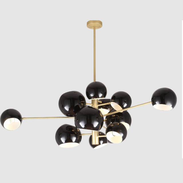 Danish Modern Designer 10-Light Modo Bubble Chandelier for Foyer Dining Room