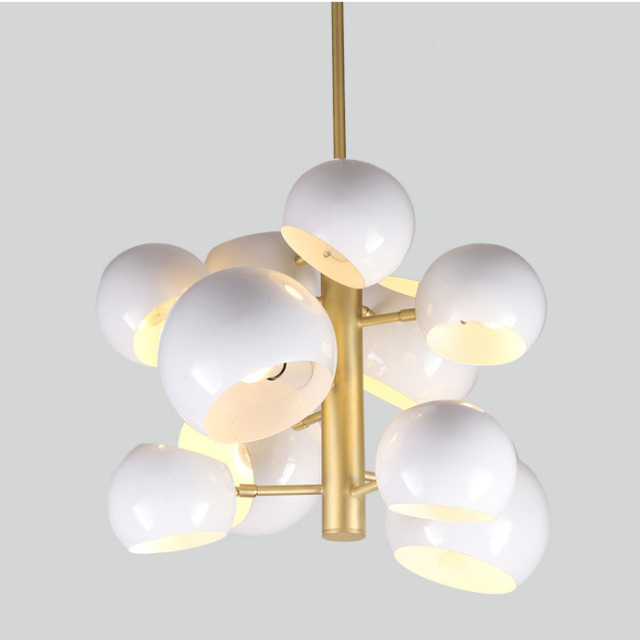 Danish Modern Designer 10-Light Modo Bubble Chandelier for Foyer Dining Room