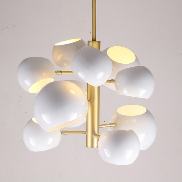 Danish Modern Designer 10-Light Modo Bubble Chandelier for Foyer Dining Room