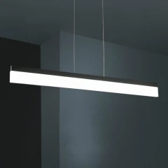 Modern LED Linear Hanging Pendant Light Fixture for Home Office Dining Room
