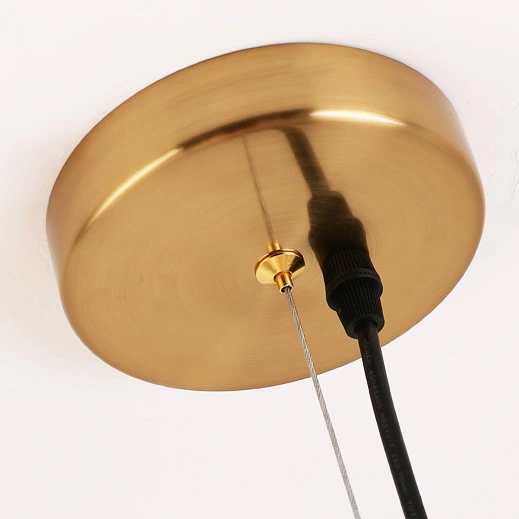 Mid Century Modern 6-Light Sputnik Chandelier in Brass with Globe Shade for Kitchen Entryway