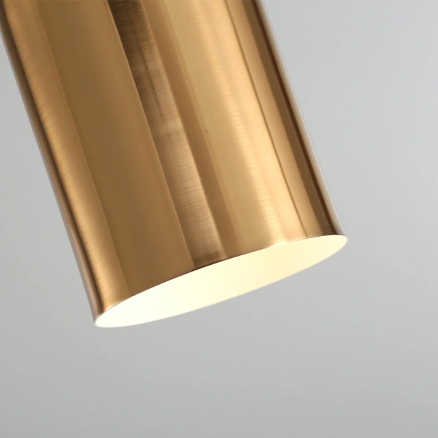 Mid-Century Modern 1-Light Mini Pendant Light Glossy Gold Pendant for Dining Room Bedside Bar