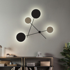 Modern Chic Point and Line LED Wall Sconce in Matte Black