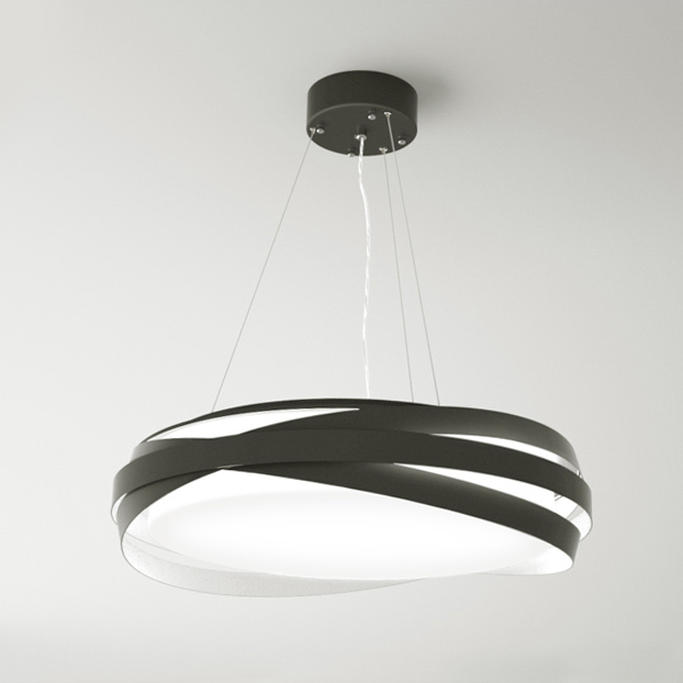 Modern LED Lighting Round Dimmable Pendant Light/Flush Mount, Dual Purpose Lighting for Dining Area Kitchen