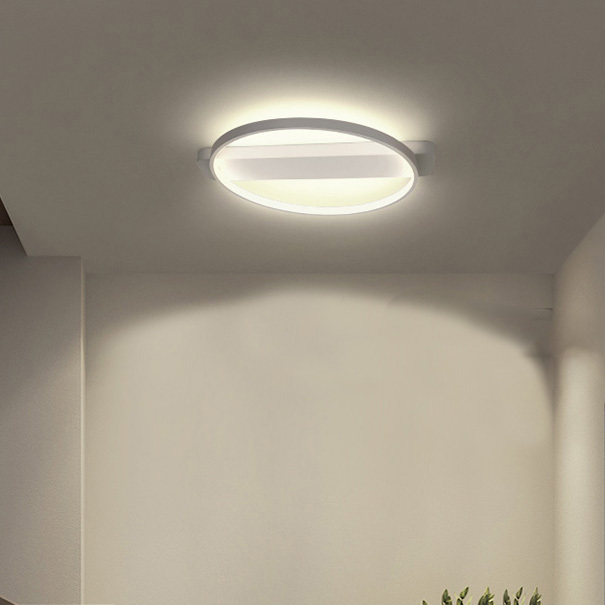 Modern White LED Ring Flush Mount Ceiling Light for Bedroom Kitchen Living Room