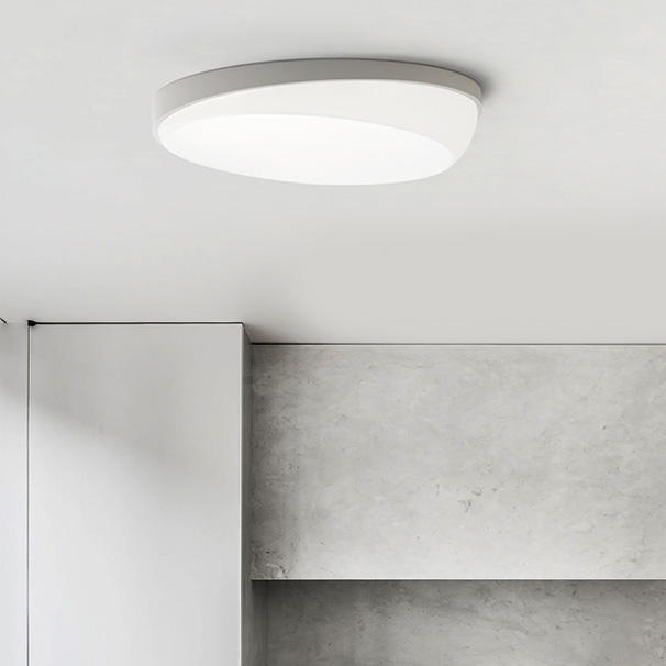 Modern LED Slope Concave Flush Mount Ceiling Light Dimmable,ROOMS