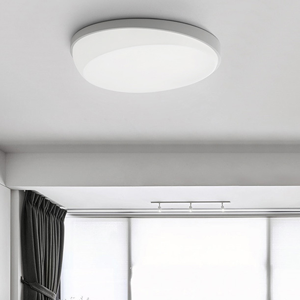 Modern LED Slope Concave Flush Mount Ceiling Light Dimmable