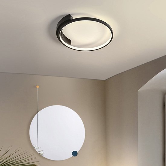 Modern Minimalist Circle LED Ceiling Lamp for Bedroom Living Room