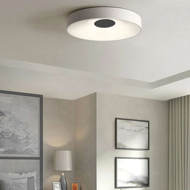 Modern White LED Round Dot Flush Mount Ceiling Lamp for Bedroom Living Room