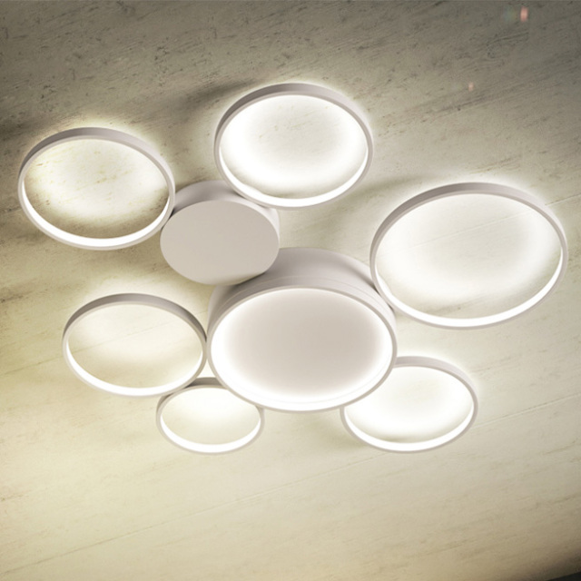 Modern Rings LED Ceiling Lamp Energy Saving Ceiling Lamp for Bedroom