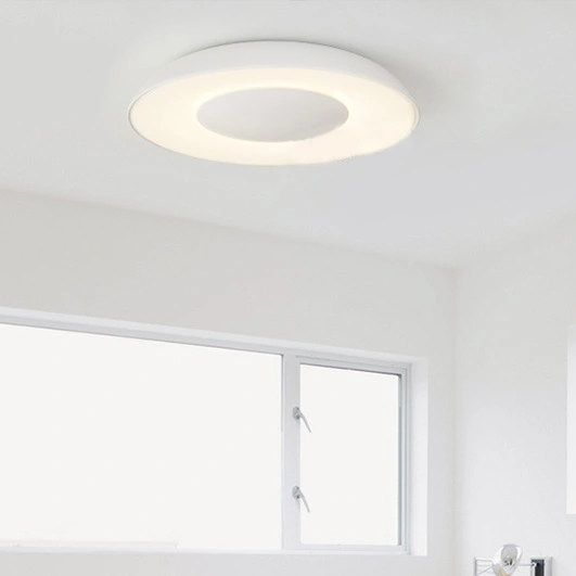 Modern White Minimalist LED Ceiling Lamp Ambient Ceiling Light for Bedroom Hallway