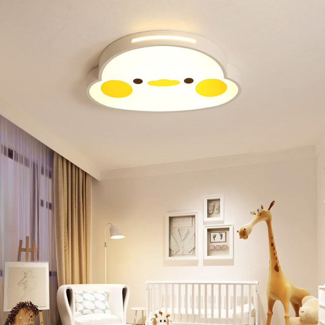 Modern Dimmable LED Cute Duck Flush Mount for Childs' Bedroom Nursery Room