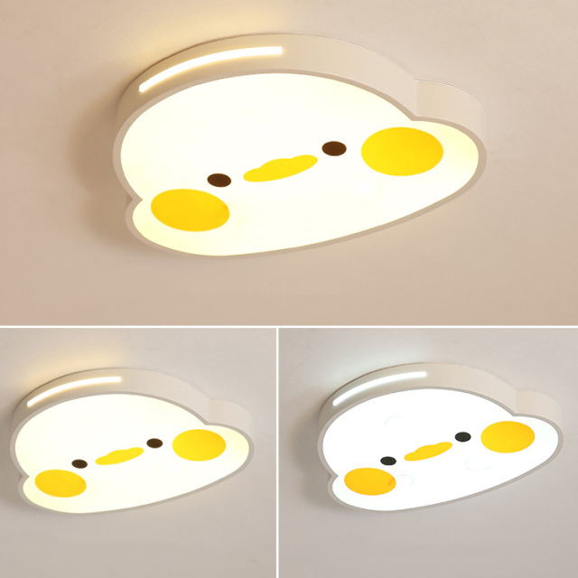 Modern Dimmable LED Cute Duck Flush Mount for Childs' Bedroom Nursery Room