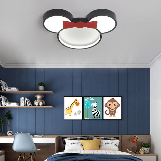 Mickey Mouse LED Ceiling Light Dimmable for Kids' Bedroom Holiday Present Gift