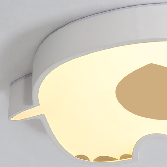 Modern Elephant LED Ceiling Lamp Dimmable Baby Room Kid's Room Ceiling Light