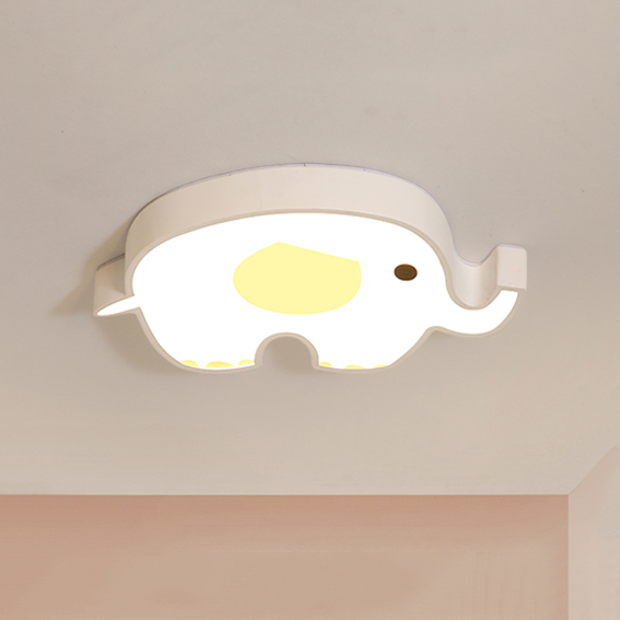 Modern Elephant LED Ceiling Lamp Dimmable Baby Room Kid's Room Ceiling Light