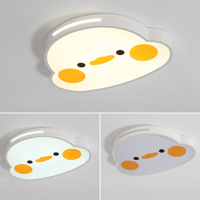Modern Dimmable LED Cute Duck Flush Mount for Childs' Bedroom Nursery Room