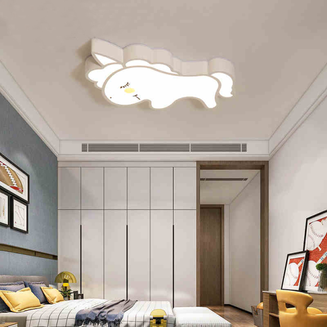 Modern Cute Design Unicorn LED Flush Mount Dimmable for Nursery/Play Room Kid's Room Lighting