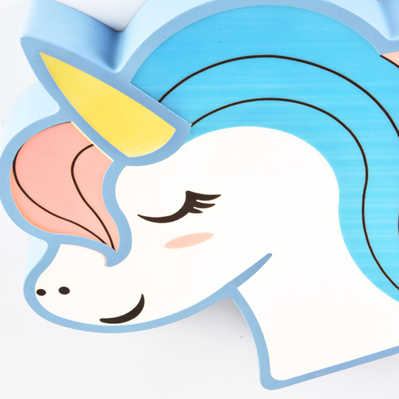 Rainbow Unicorn Horse Dimmable LED Ceiling Light Cool Kid's Lighting Gift