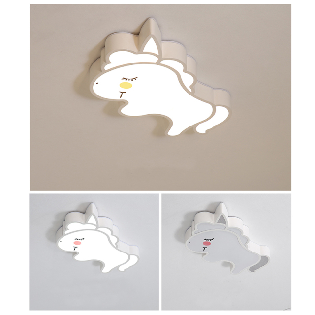 Modern Cute Design Unicorn LED Flush Mount Dimmable for Nursery/Play Room Kid's Room Lighting