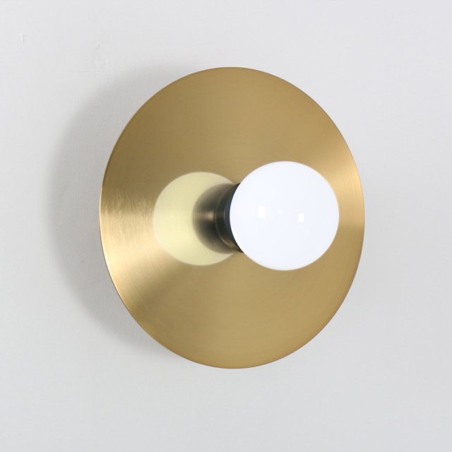 Scandinavian 1-Light Disc Semi Flush Mount Ceiling Light