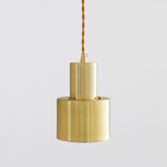 Scandinavian Mini 1-Light Brass Spot Hanging Pendant Lamp Office/bedside Lighting