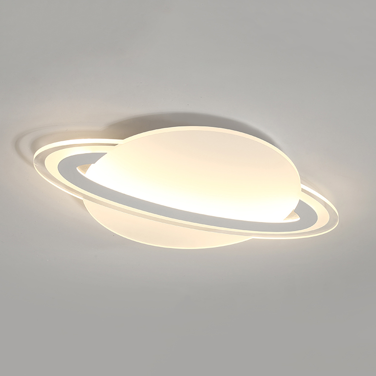 Modern Style Saturn LED Ceiling Lamp for Kid's Room Lighting