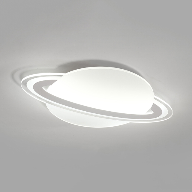 Modern Style Saturn LED Ceiling Lamp for Kid's Room Lighting