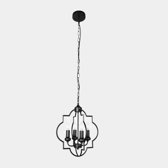 4-Light Lantern Modern Farmhouse Pendant Lighting