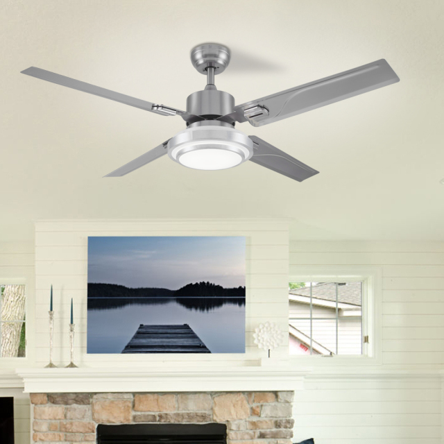 Modern 4-blade LED Ceiling Fan With Remote Control