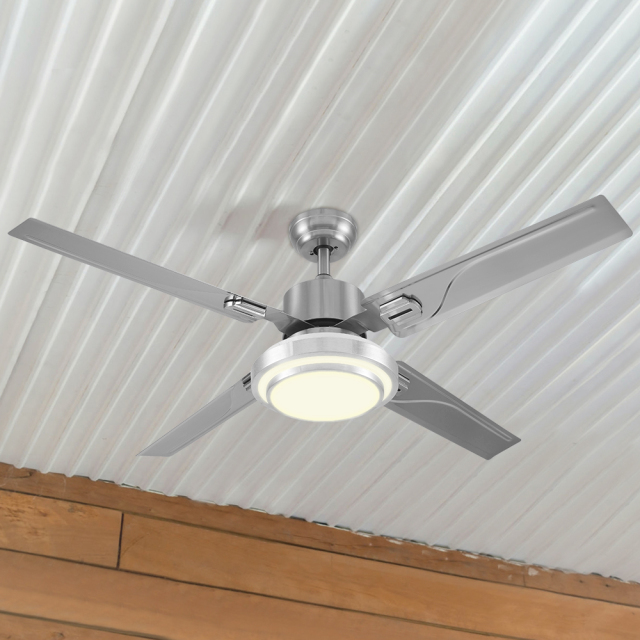 Modern 4-blade LED Ceiling Fan With Remote Control