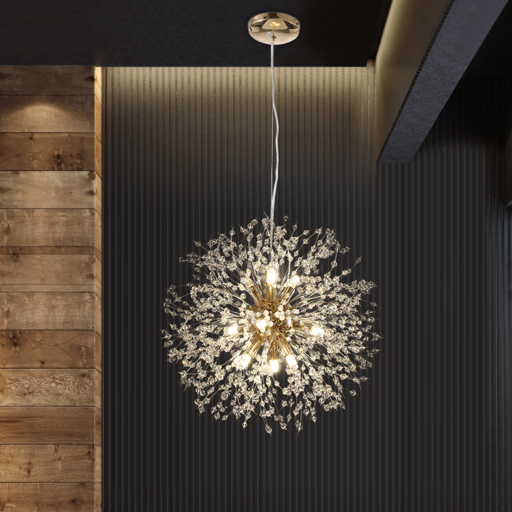 Contemporary 9/8 -Light Firework Modern Chandelier Lighting for Living Room Restaurant