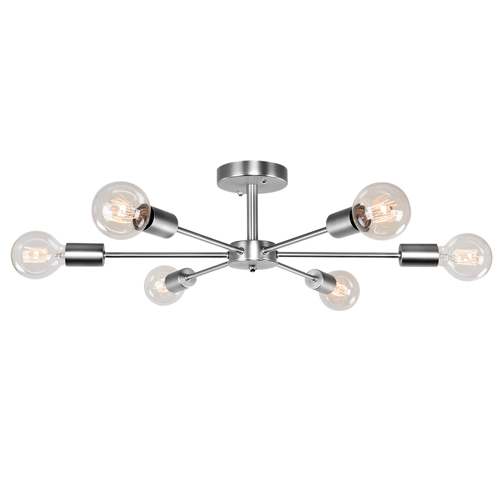 Modern Decorative Statement 6-Light Sputnik Chandelier