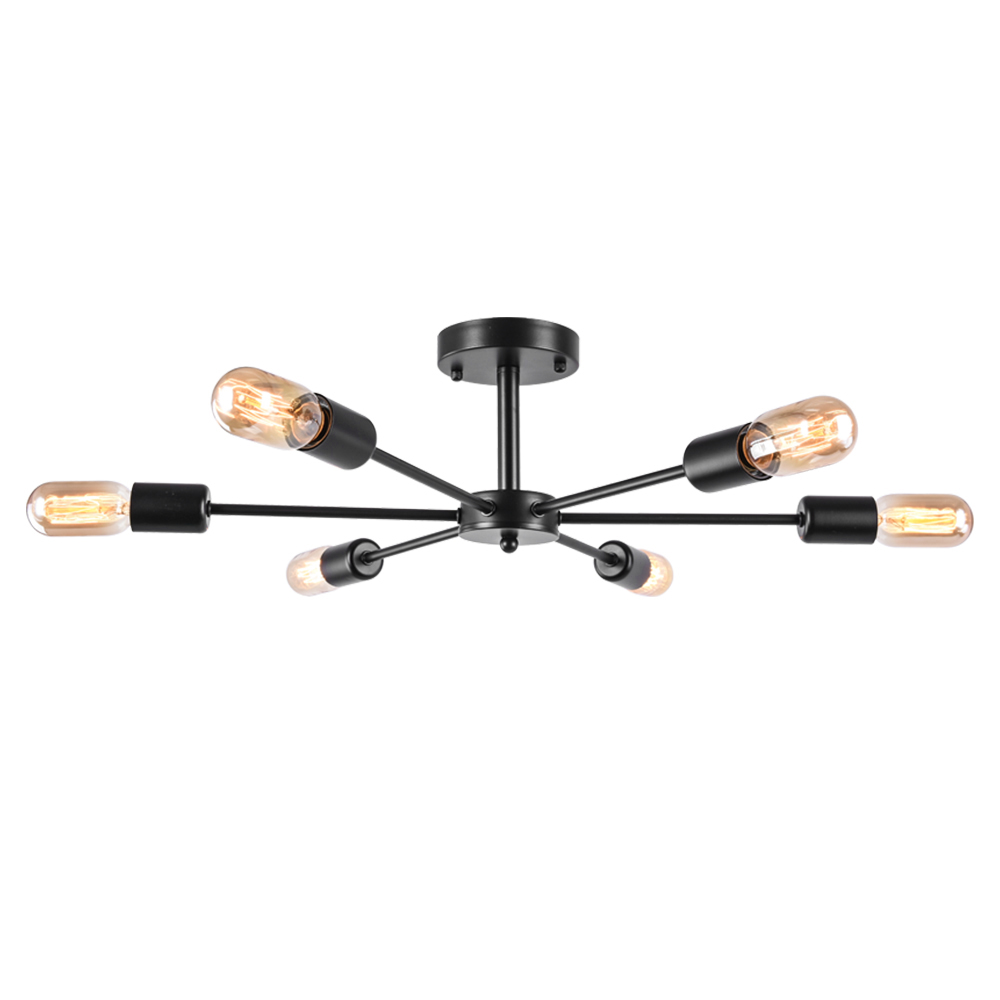 Modern Decorative Statement 6-Light Sputnik Chandelier