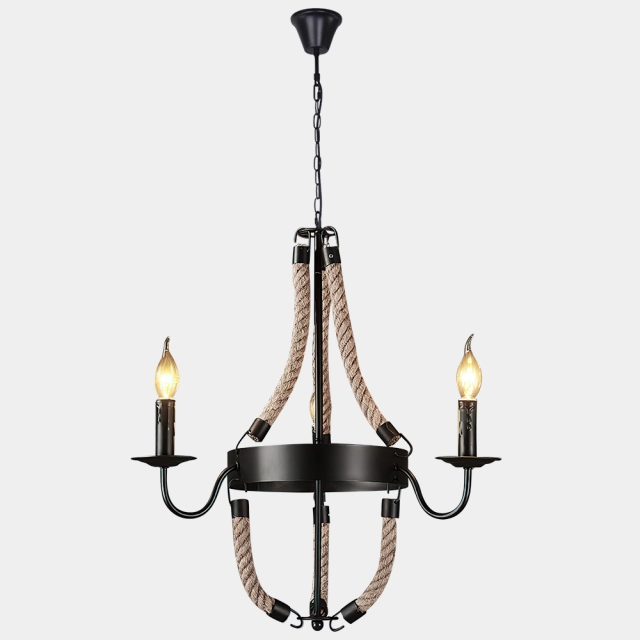 Mid Century Modern 3/6- Lights Candle Style Empire Chandelier For Living Room/Dining Room/ Stairwell