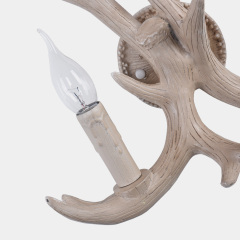 Mid-Century Contemporary Deer Horn 2 Lights Rustic Wall Sconces for Living room/Entryway