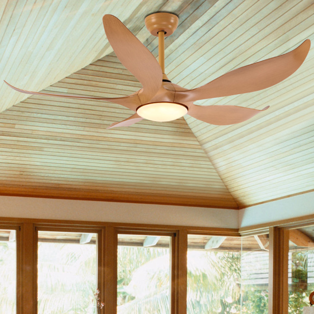 Modern Farmhouse 5 Blades Remote Control Ceiling Fans for Living Room Dining Room