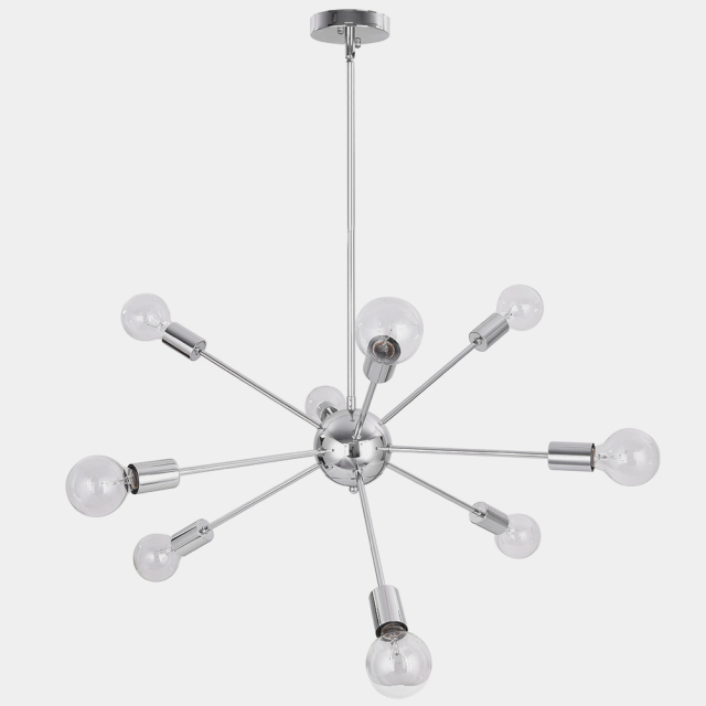 Modern Contemporary 9 Lights large Sputnik Chandelier for Living Room Bedroom