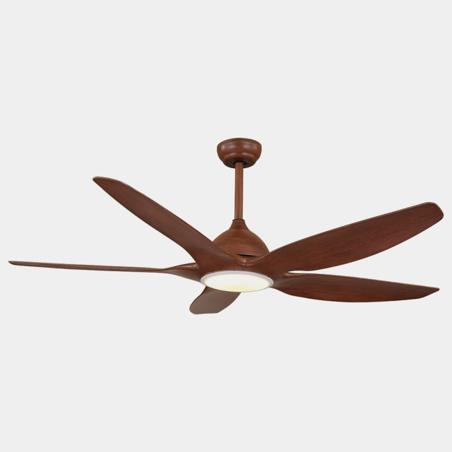 Contemporary 5 Blades LED Ceiling Fan with Remote for Farmhouse /Living Room/Bedroom