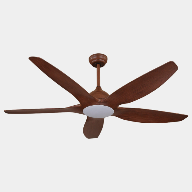 Contemporary 5 Blades LED Ceiling Fan with Remote for Farmhouse /Living Room/Bedroom