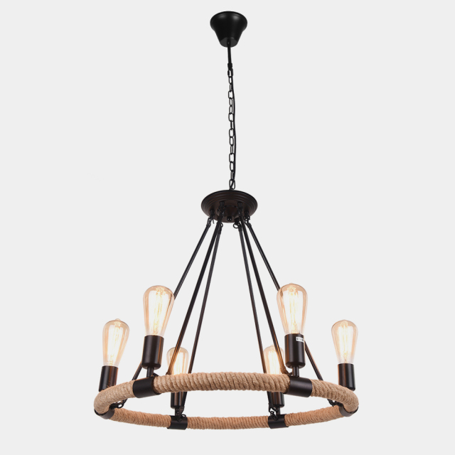 Modern Mid-century 6/8 Lights Wagon Wheel Chandelier for Living Room Kitchen