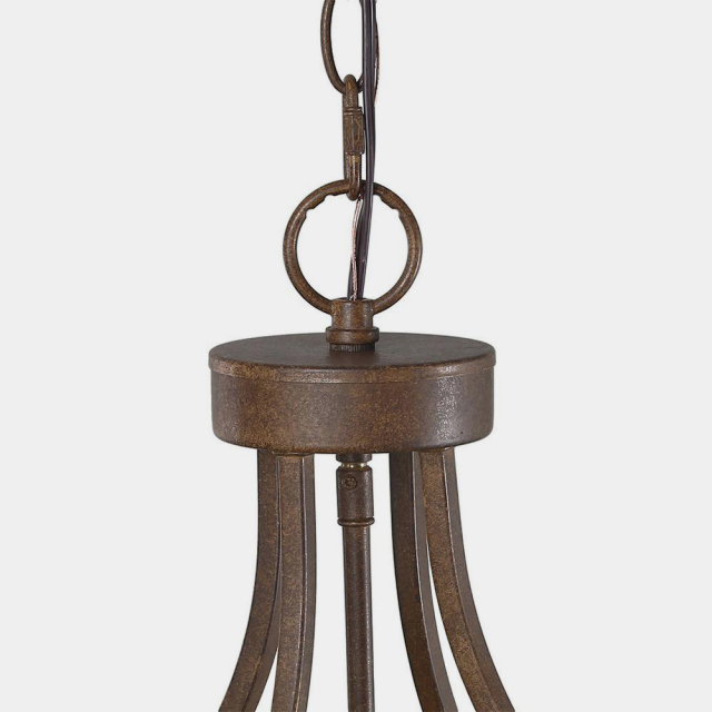 Farmhouse/ Transitional 6 Lights Drum Pendant Lighting for Entryway/Kitchen/Living Room