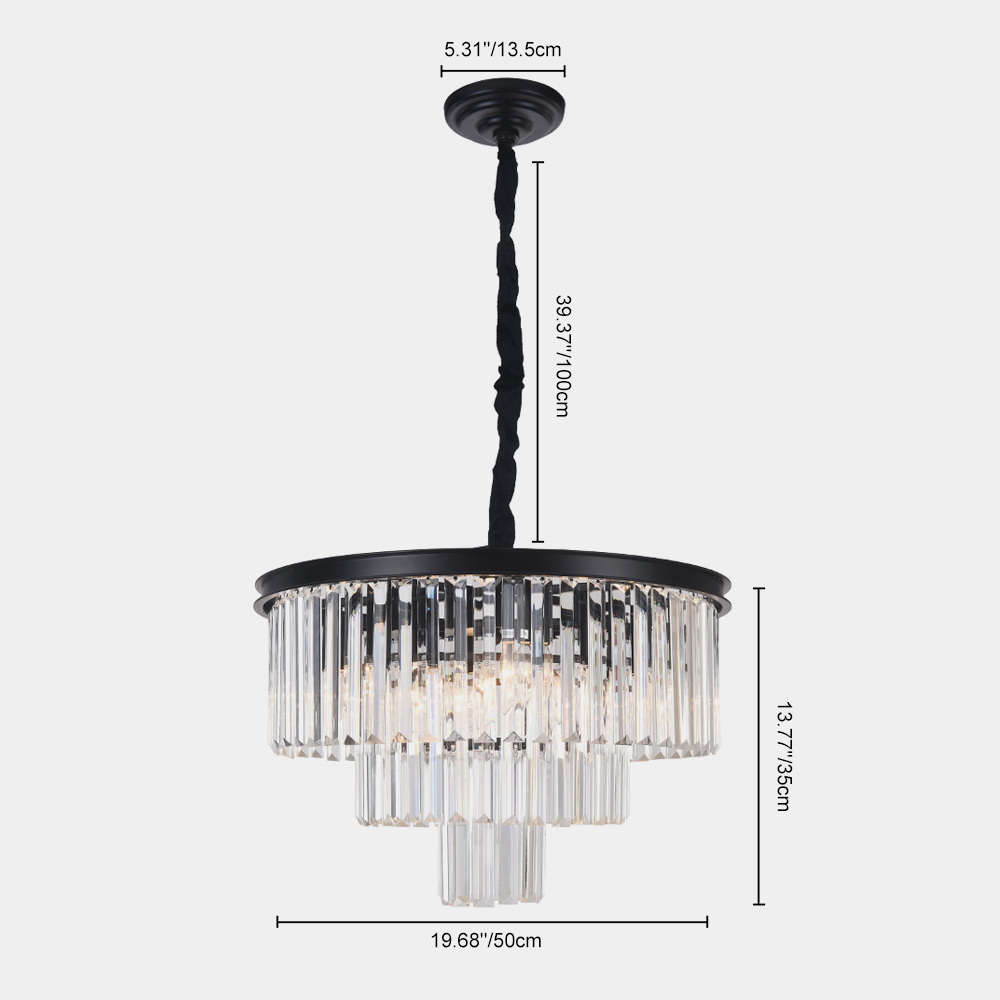 Modern Contemporary 9/6 Lights Crystal  Semi Flush Mount Chandelier for Living Room