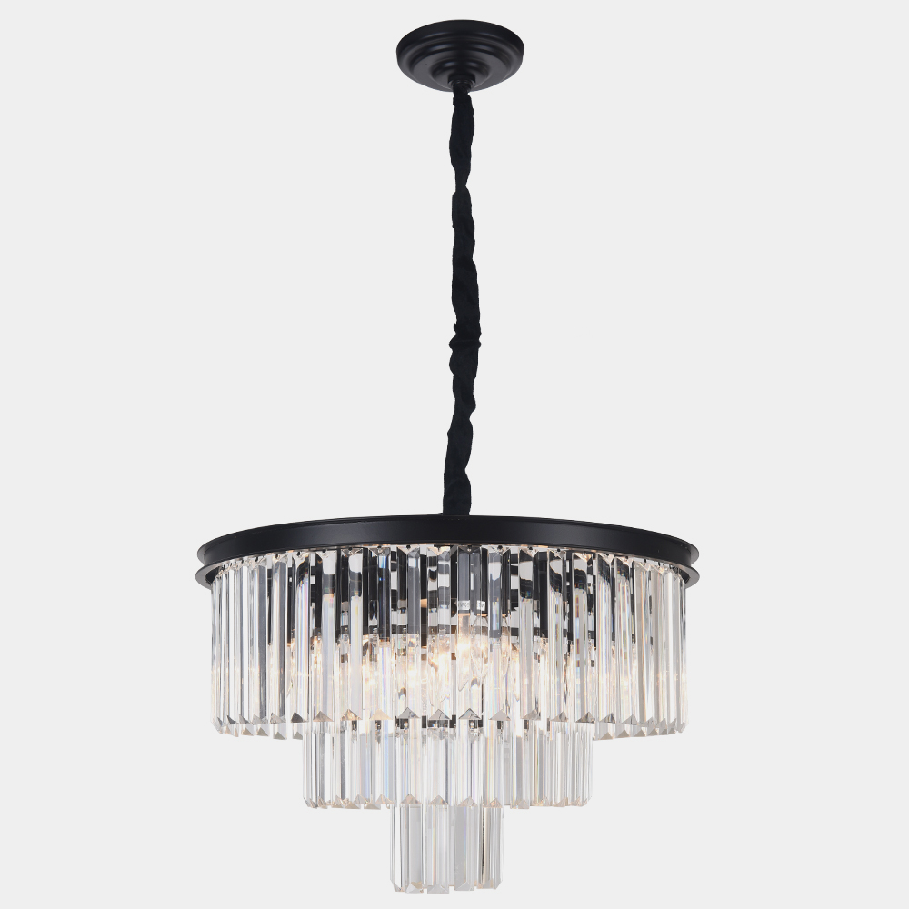 Modern Contemporary 9/6 Lights Crystal  Semi Flush Mount Chandelier for Living Room