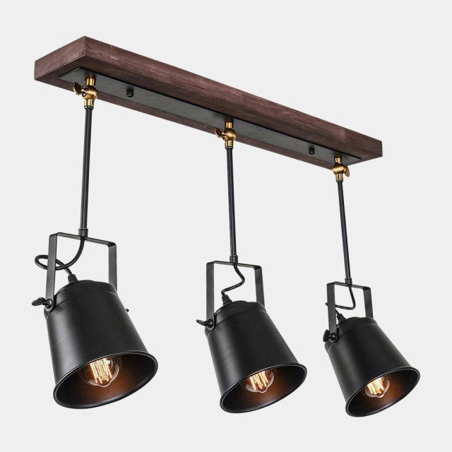 Modern Industrial 3 Lights Track Lighting Pendants for Kitchen Island/Dining Table