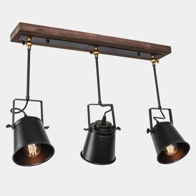 Modern Industrial 3 Lights Track Lighting Pendants for Kitchen Island/Dining Table